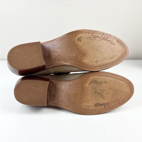 SAM EDELMAN Pedra Suede Pull On Ankle Boots Western Boho Booties Country Rodeo - Picture 9 of 10